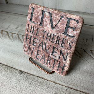 Stone Engraved Small Art Decor w/ Stand